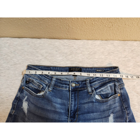 Judy Blue Women's Blue Medium Wash Boyfriend Fit Stretch Denim‎ Jeans Size 9/29 - Picture 5 of 7
